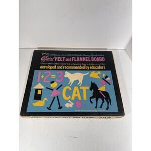 Davis Official Felt and Flannel Board #1000 -‎ with Box Vintage Check Pictures